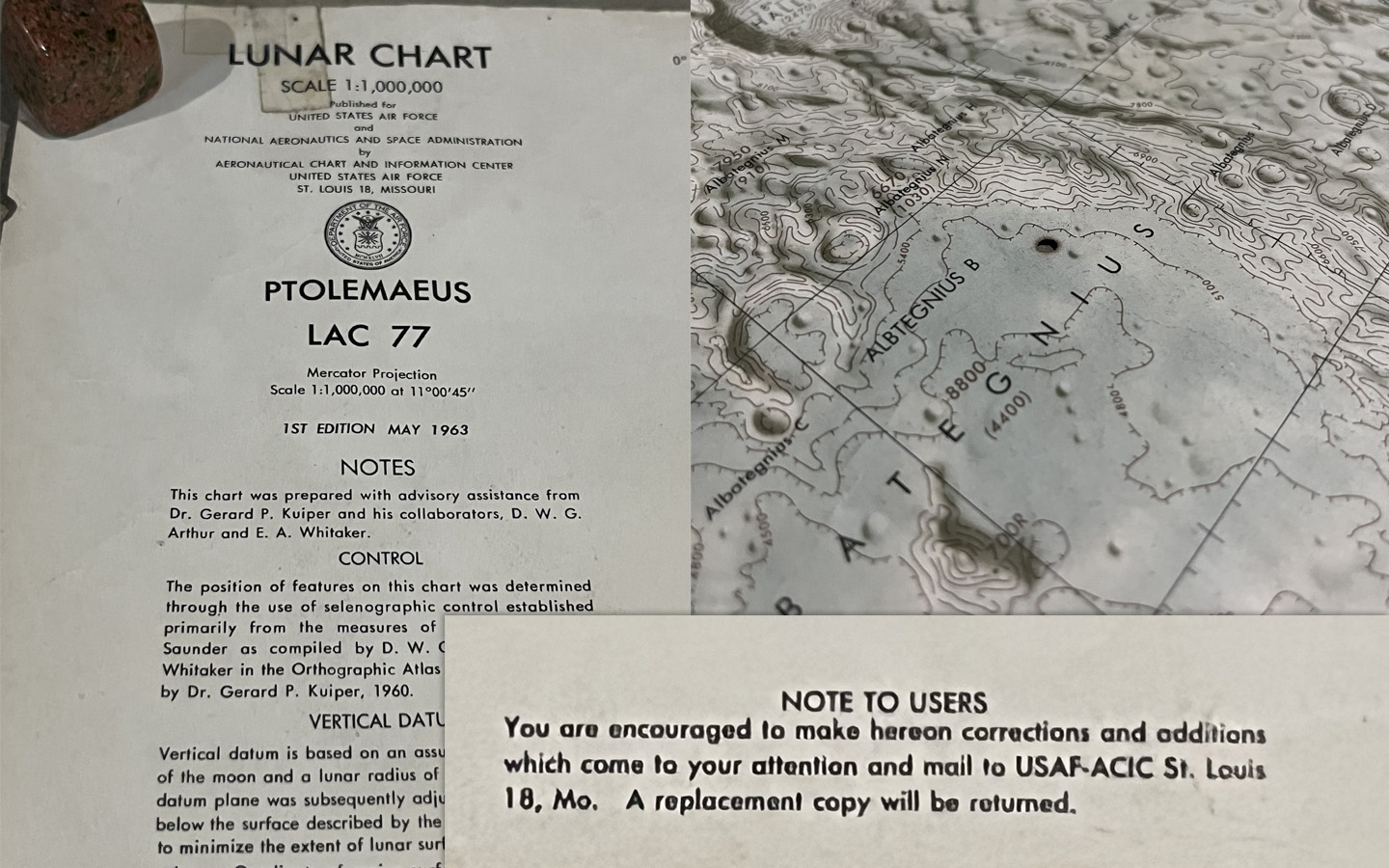 Details from Lunar Chart LAC 77