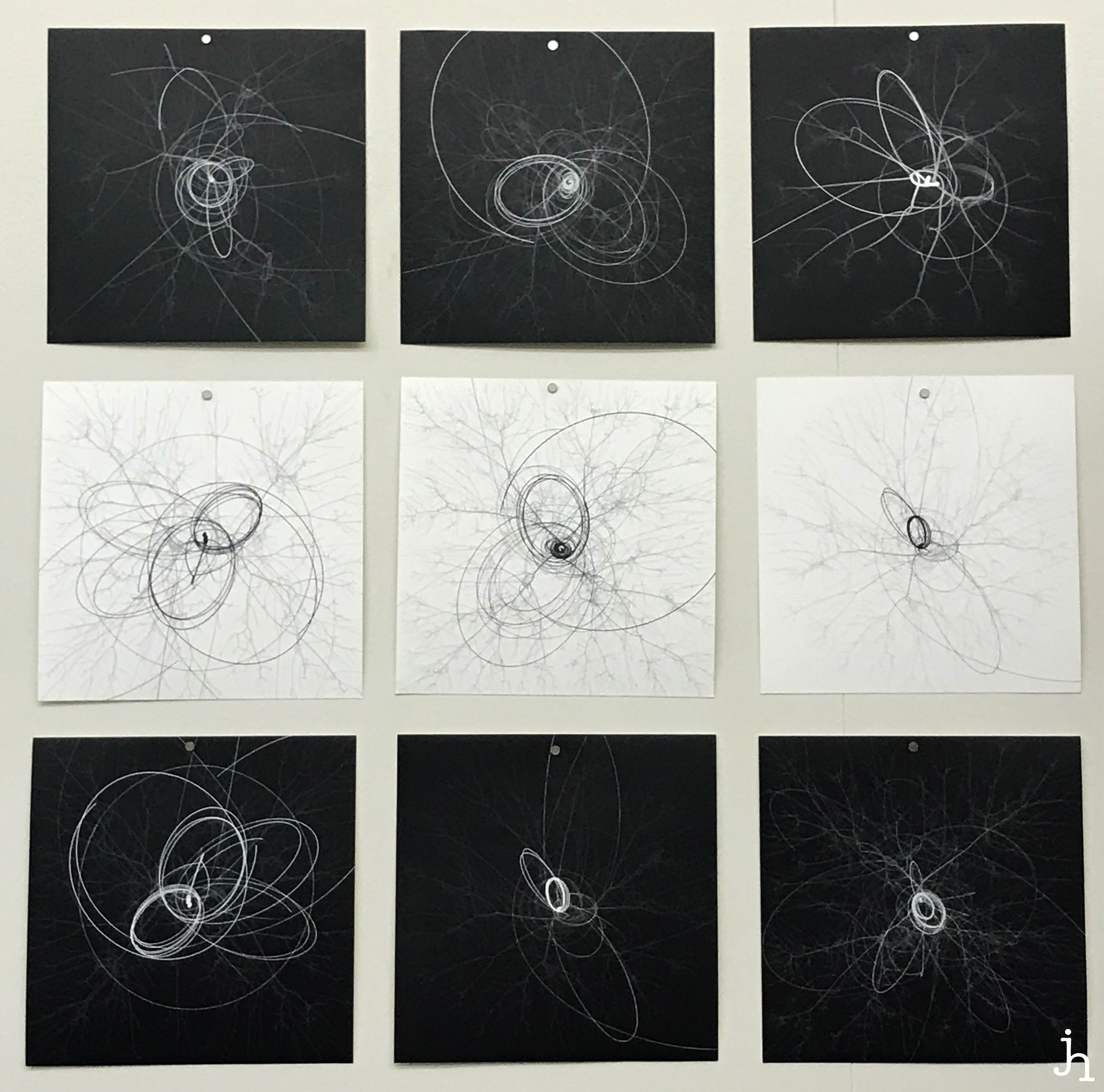9 panel wall art of solar systems